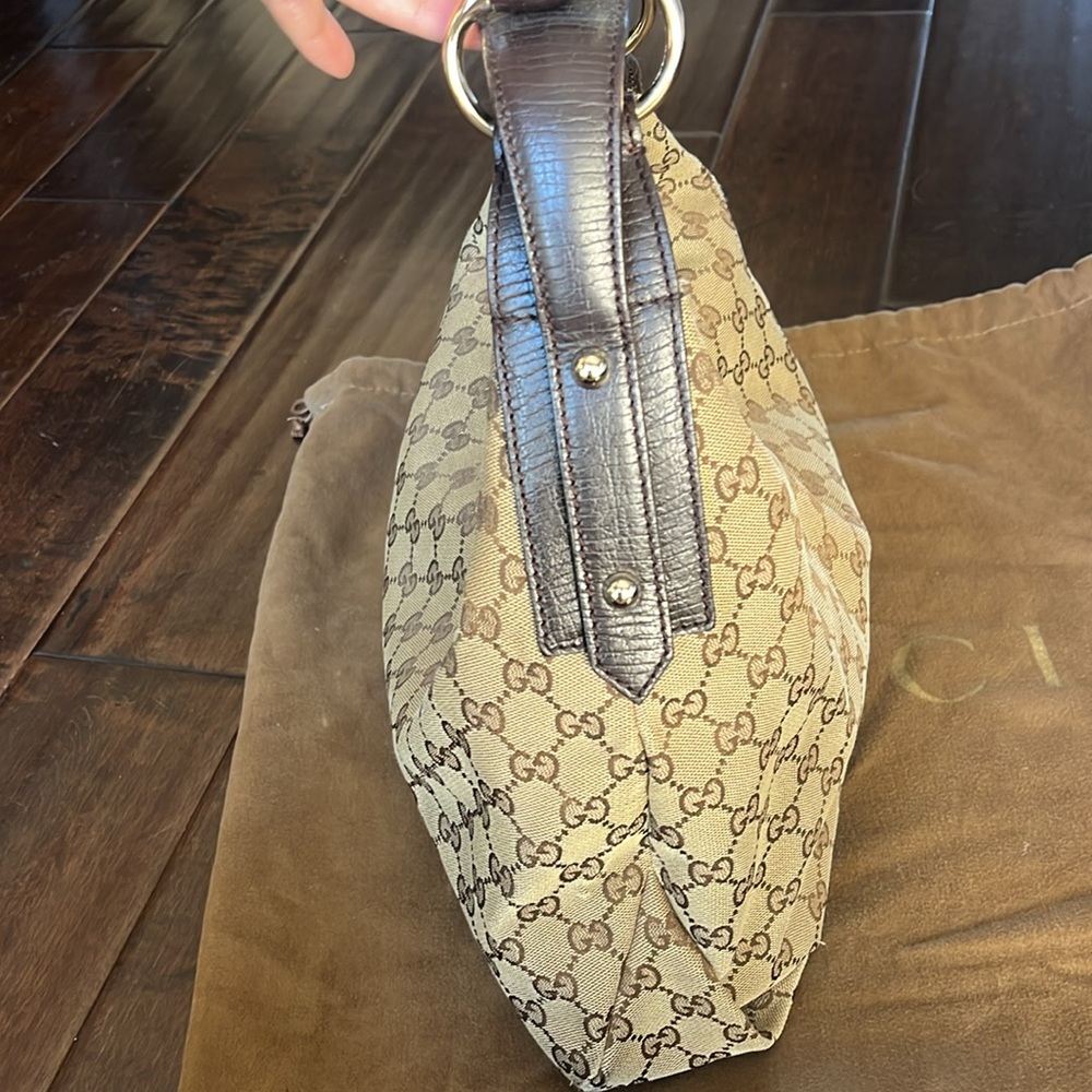 Gucci Monogram Horsebit Boho Bag - Picture 7 of 14